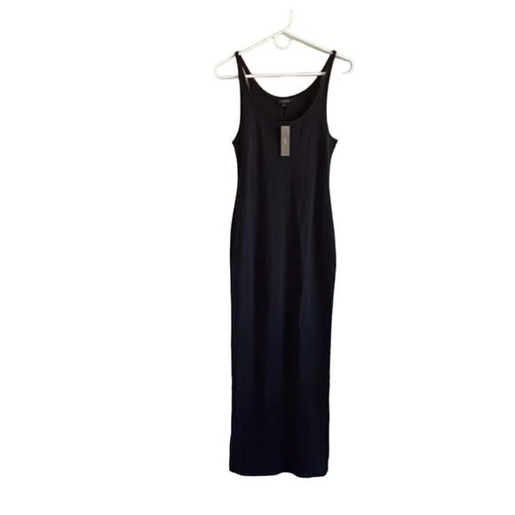 J.Crew Scoop Neck Long Knit Tank Dress in Black CA652 size XXL NWT - Picture 2 of 7